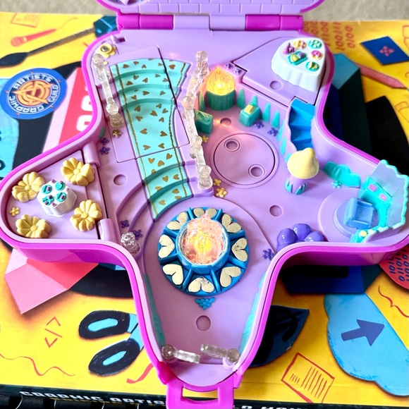 Vintage 1993 Bluebird Toys Polly Pocket Fairy Wonderland Pink Star Compact Only - Picture 7 of 10